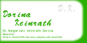 dorina keinrath business card